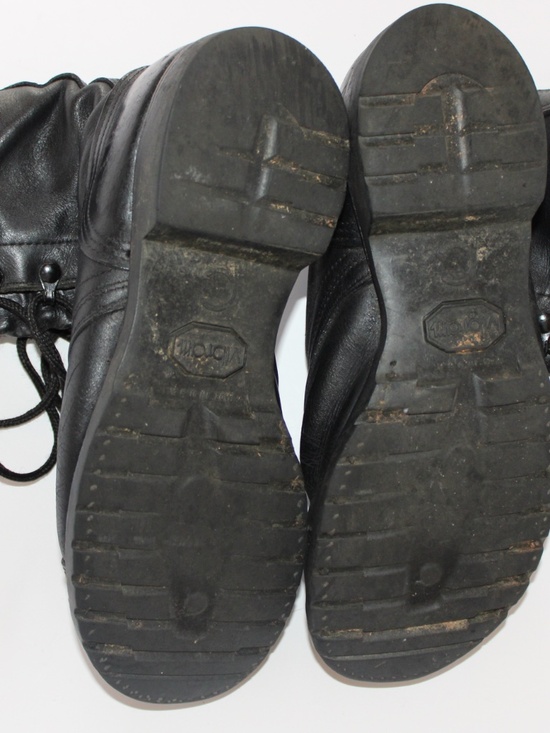 Vintage 90s Corcoran Jump Boots Black Leather Military Boots 11.5R USA
